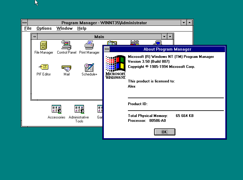 Windows NT 3.5
